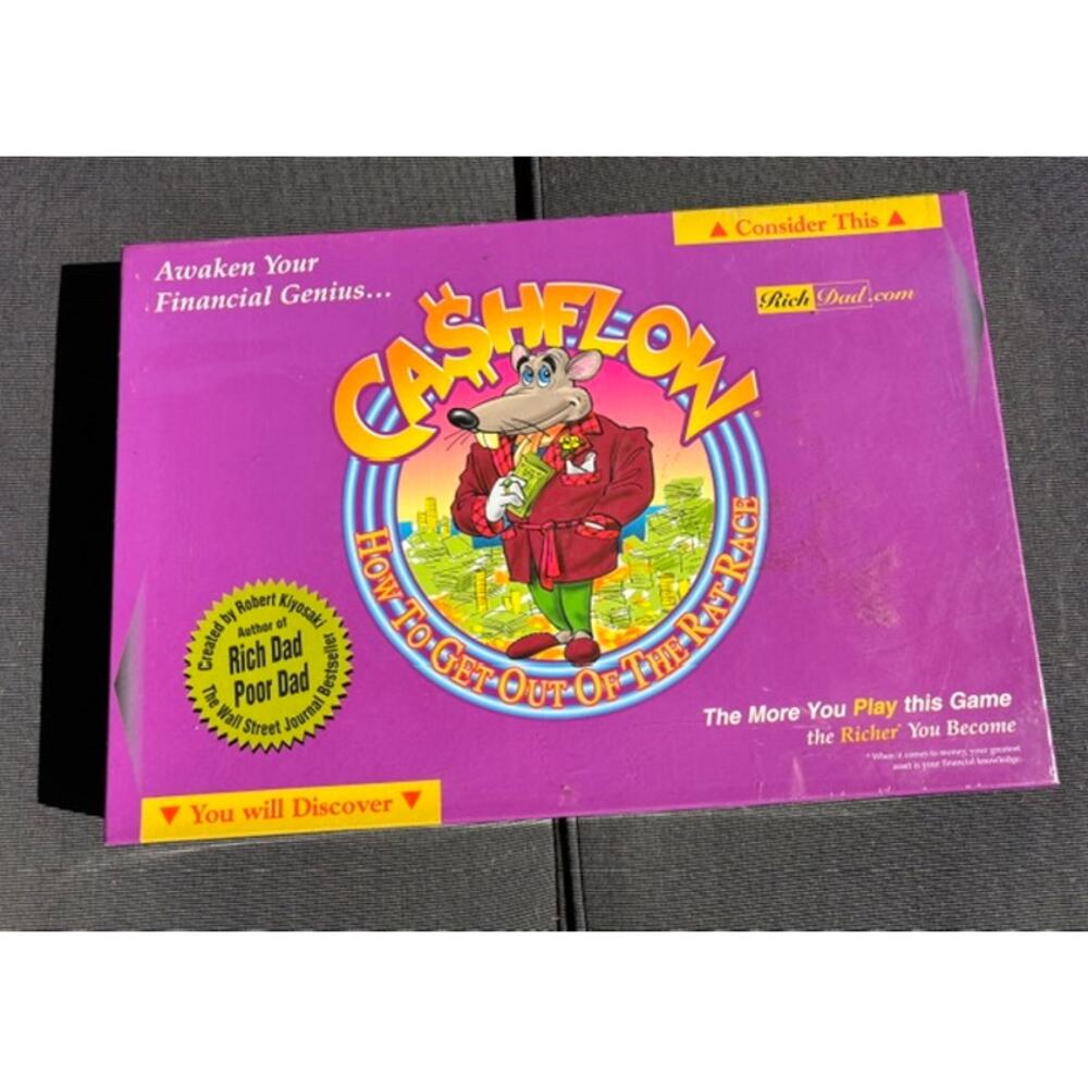 New CASHFLOW How To Get Out Of The Rat Race Complete Board Game Rich Dad Sealed